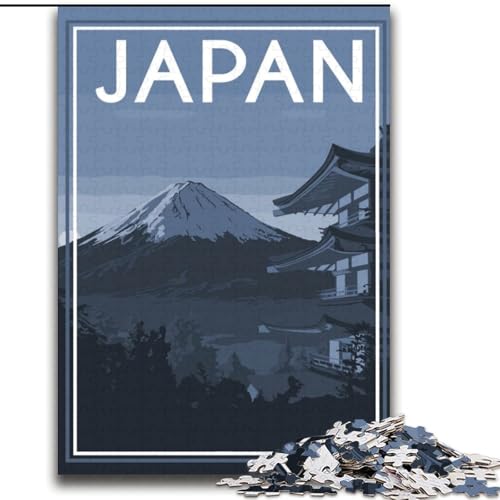 Puzzle für Erwachsene, 1000 Puzzles, Japan-Reise-Kunstmontage, anspruchsvolles Spiel und Familienspiel mit passendem Poster und Quizblatt, 38x52cm Puzzle für Erwachsene, 1000 Puzzles, Japan-Reise-Kunstmontage, anspruchsvolles Spiel und Familienspiel mit passendem Poster und Quizblatt, 38x52cm von LYXIANY