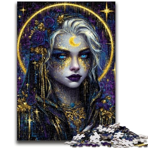 Puzzle für Erwachsene, 1000 Puzzles, Mystical Spirit Girl, Denksportspiel, Wanddekoration, einzigartige Geburtstags, 26x38cm Puzzle für Erwachsene, 1000 Puzzles, Mystical Spirit Girl, Denksportspiel, Wanddekoration, einzigartige Geburtstags, 26x38cm von LYXIANY
