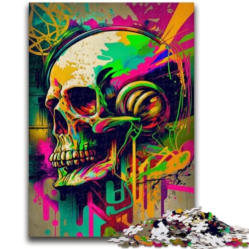 Puzzle für Erwachsene, 1000 Puzzles, Skelette malen, Lernspiele, Heimdekoration, ganze Familie, 26x38cm von LYXIANY