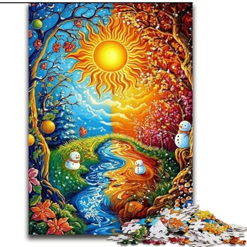 Puzzle für Erwachsene, 1000 Puzzles, Yin-Yang-Wald, Lernspiele, Heimdekoration, Lernspiel für Geburtstag, Weihnachten (Größe 50x75cm) von LYXIANY