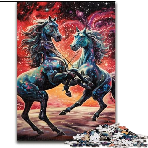 Puzzle für Erwachsene, 1000 Puzzles mit Sternenhimmel-Pferd, schwierige Puzzles für Erwachsene, Denkspiel für Teenager, Spieleabend mit der Familie, Größe: 38x26cm Puzzle für Erwachsene, 1000 Puzzles mit Sternenhimmel-Pferd, schwierige Puzzles für Erwachsene, Denkspiel für Teenager, Spieleabend mit der Familie, Größe: 38x26cm von LYXIANY
