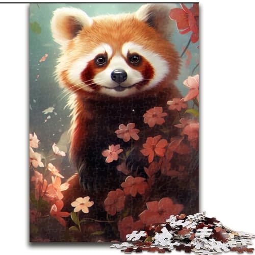 Puzzle für Erwachsene, 1000 Puzzles zum Malen mit dem Roten Panda, interaktives Familienspiel, Familienaktivitätsspiel (Größe: 50x75cm) von LYXIANY