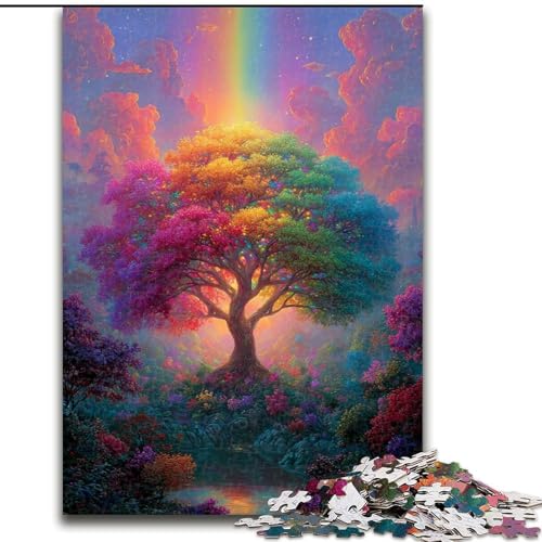 Puzzle für Erwachsene, 1000 Puzzles zum Thema Lebensbaum, anspruchsvolles Denkspiel, Familienaktivität, Heimdekoration, (Größe 50x75cm) von LYXIANY