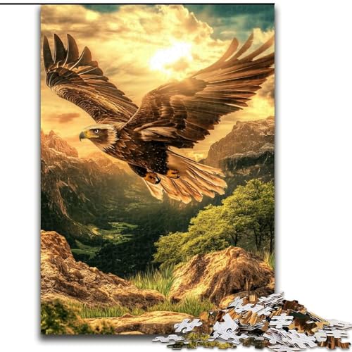 Puzzle für Erwachsene, 1000 Steinadler, aus Karton, für Teenager ab 14 Jahren, Heimdekoration, Größe 38x26cm, DIY-Kunstdekor Puzzle für Erwachsene, 1000 Steinadler, aus Karton, für Teenager ab 14 Jahren, Heimdekoration, Größe 38x26cm, DIY-Kunstdekor von LYXIANY