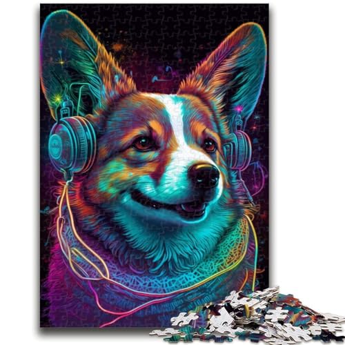 Puzzle für Erwachsene, 1000 Stück, Kopfhörer-Corgi, anspruchsvolle Familienaktivitätsspiele, DIY-Spielzeug für Heimwanddekoration, Geschenke, 50x75cm Puzzle für Erwachsene, 1000 Stück, Kopfhörer-Corgi, anspruchsvolle Familienaktivitätsspiele, DIY-Spielzeug für Heimwanddekoration, Geschenke, 50x75cm von LYXIANY