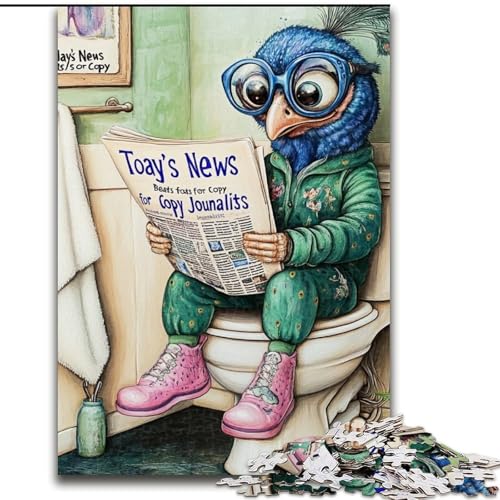 Puzzle für Erwachsene, 1000 Teile, „Peacock Go Toilet“, Puzzle für Erwachsene, 50x75cm, Eltern, Partner, Freunde – ab 14 Jahren Puzzle für Erwachsene, 1000 Teile, „Peacock Go Toilet“, Puzzle für Erwachsene, 50x75cm, Eltern, Partner, Freunde – ab 14 Jahren von LYXIANY