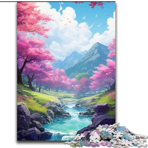 Puzzle für Erwachsene, 1000 Teile, „Springs in The Lake“, Puzzle, Familienspaß, Gehirntraining, Teenager (Größe: 50x75cm) von LYXIANY