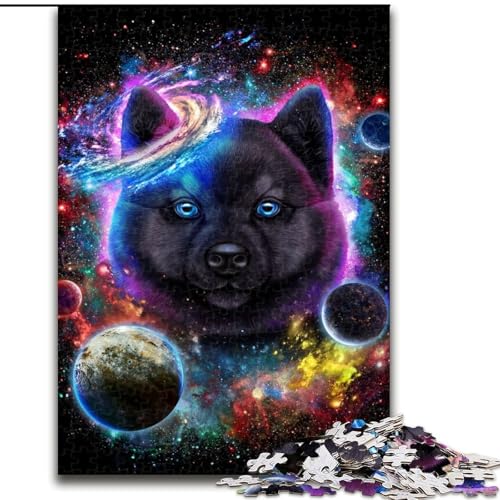 Puzzle für Erwachsene, 1000 Teile, Akita-Hund im Weltraum, Galaxie, Holzpuzzle, Größe 50x75cm, für Teenager und Jugendliche, ideales Geburtstags Puzzle für Erwachsene, 1000 Teile, Akita-Hund im Weltraum, Galaxie, Holzpuzzle, Größe 50x75cm, für Teenager und Jugendliche, ideales Geburtstags von LYXIANY