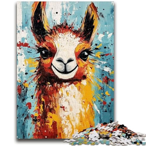 Puzzle für Erwachsene, 1000 Teile, Alpaka-Lernspiele, Heimdekoration, Lernspiel für Geburtstag, Weihnachten, 50x75cm von LYXIANY