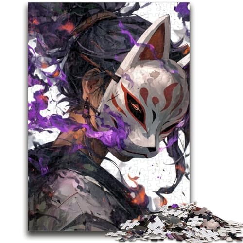 Puzzle für Erwachsene, 1000 Teile, Anime-Fuchsmaske, Jungen-Denkspiel, Lernspiel für Geburtstag, Weihnachten, für Alter 14, 26x38cm von LYXIANY
