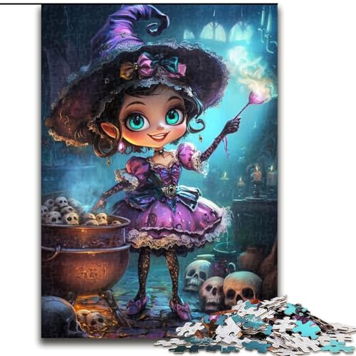 Puzzle für Erwachsene, 1000 Teile, Anime-Hexenmädchen-Puzzle aus Holz, anspruchsvolles Denkspiel für Teenager, interaktives Familienspiel, Größe 50x75cm Puzzle für Erwachsene, 1000 Teile, Anime-Hexenmädchen-Puzzle aus Holz, anspruchsvolles Denkspiel für Teenager, interaktives Familienspiel, Größe 50x75cm von LYXIANY