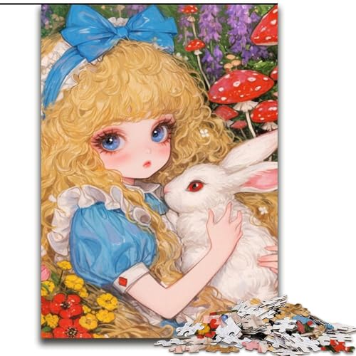 Puzzle für Erwachsene, 1000 Teile, Anime-Mädchen, für Erwachsene ab 14 Jahren, Lernspiel, Herausforderung, Spielzeug, Geschenk zum Geburtstag (Größe 26x38cm) von LYXIANY