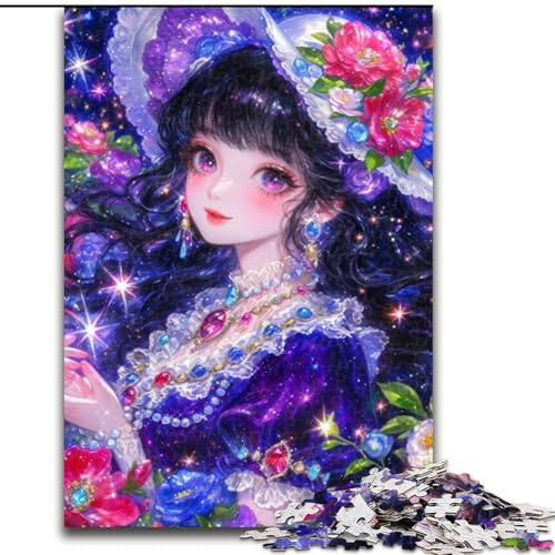 Puzzle für Erwachsene, 1000 Teile, Anime-Mädchen-Zauberer, für Erwachsene ab 14 Jahren, Lernspiel, Herausforderung, Spielzeug, Geschenk zum Geburtstag (Größe 50x75cm) von LYXIANY