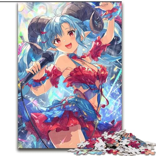 Puzzle für Erwachsene, 1000 Teile, Anime-Musik-Mädchen, Puzzle, Familienaktivität, einzigartiges Geschenk für Feiertage und Geburtstage (Größe 50x75cm) von LYXIANY
