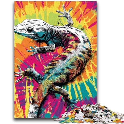 Puzzle für Erwachsene, 1000 Teile, Aquarell-Gecko, Lernspiele, Heimdekoration, Lernspiel für Geburtstag, Weihnachten, 26x38cm Puzzle für Erwachsene, 1000 Teile, Aquarell-Gecko, Lernspiele, Heimdekoration, Lernspiel für Geburtstag, Weihnachten, 26x38cm von LYXIANY