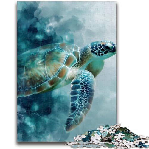 Puzzle für Erwachsene, 1000 Teile, Aquarellschildkröte, anspruchsvoll zu vervollständigen, Aber lustig und humorvoll, Geburtstagsgeschenk, Geschenke, Wandkunst, 50x75cm Puzzle für Erwachsene, 1000 Teile, Aquarellschildkröte, anspruchsvoll zu vervollständigen, Aber lustig und humorvoll, Geburtstagsgeschenk, Geschenke, Wandkunst, 50x75cm von LYXIANY