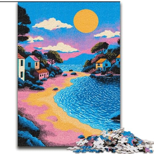 Puzzle für Erwachsene, 1000 Teile, Art House Puzzle aus Holz, anspruchsvolles Denkspiel für Teenager, Familienspaß, interaktives Spiel, Größe 50x75cm Puzzle für Erwachsene, 1000 Teile, Art House Puzzle aus Holz, anspruchsvolles Denkspiel für Teenager, Familienspaß, interaktives Spiel, Größe 50x75cm von LYXIANY