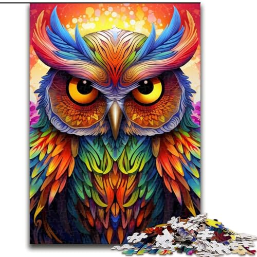 Puzzle für Erwachsene, 1000 Teile, Art Owl, Papppuzzle, 26x38cm, Denkspiel für Teenager und Familieninteraktion Puzzle für Erwachsene, 1000 Teile, Art Owl, Papppuzzle, 26x38cm, Denkspiel für Teenager und Familieninteraktion von LYXIANY