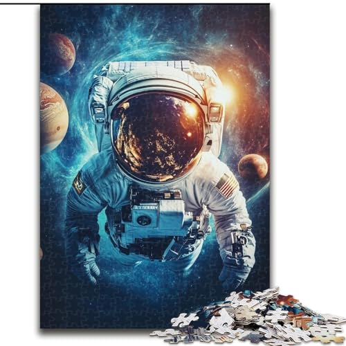 Puzzle für Erwachsene, 1000 Teile, Astronaut, psychedelisch, lernpädagogisch, ganze Familie, 50x75cm von LYXIANY
