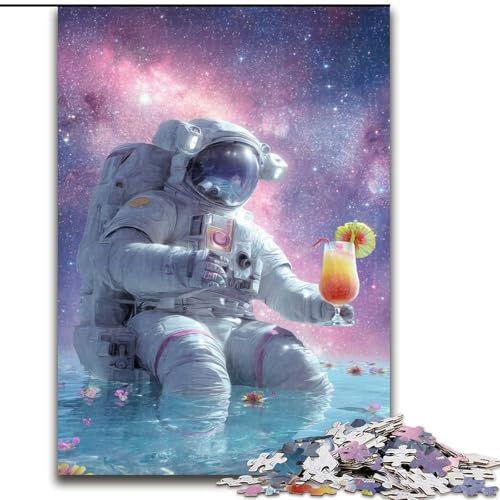 Puzzle für Erwachsene, 1000 Teile, Astronauten im Weltraum, Familienaktivitätsspiel für Teenager, anspruchsvolles Denkspiel (Größe 50x75cm) von LYXIANY