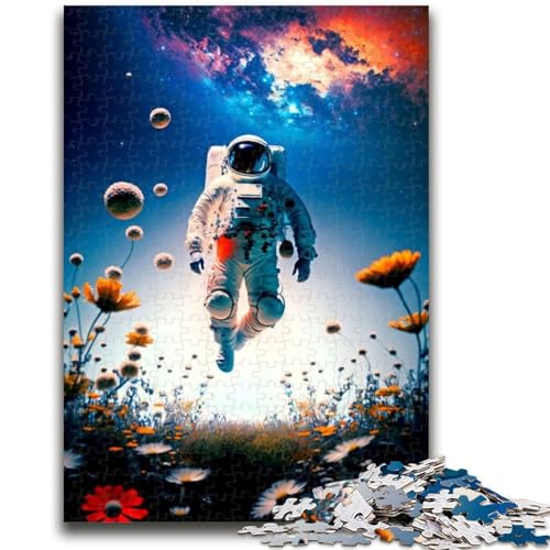 Puzzle für Erwachsene, 1000 Teile, Astronauten- und Blumen-Denkspiel, Lernspiel für Geburtstag, Weihnachten, für 14-Jährige, 50x75cm von LYXIANY