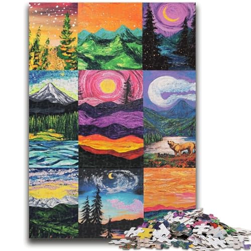 Puzzle für Erwachsene, 1000 Teile, Aurora-Collage, anspruchsvolles Spiel und Familienspiel, Wanddekoration, einzigartige Geburtstags, 50x75cm Puzzle für Erwachsene, 1000 Teile, Aurora-Collage, anspruchsvolles Spiel und Familienspiel, Wanddekoration, einzigartige Geburtstags, 50x75cm von LYXIANY