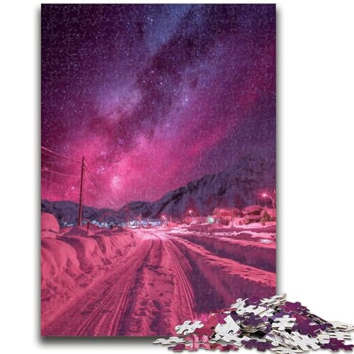 Puzzle für Erwachsene, 1000 Teile, Aurora-Landschaft, für Kinder ab 14 Jahren, Spielspielzeug, ganze Familie, 26x38cm Puzzle für Erwachsene, 1000 Teile, Aurora-Landschaft, für Kinder ab 14 Jahren, Spielspielzeug, ganze Familie, 26x38cm von LYXIANY