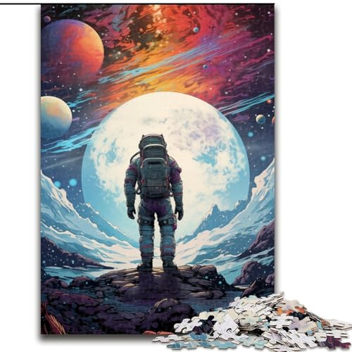 Puzzle für Erwachsene, 1000 Teile, Außerirdischer Astronaut im Weltraum, Holzpuzzle, Größe 50x75cm, ideal für Familienspaß, Entspannung Puzzle für Erwachsene, 1000 Teile, Außerirdischer Astronaut im Weltraum, Holzpuzzle, Größe 50x75cm, ideal für Familienspaß, Entspannung von LYXIANY