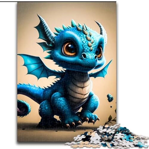 Puzzle für Erwachsene, 1000 Teile, Baby-Drache, 1000-teiliges Puzzle, Spaß für die ganze Familie, Basteln, perfekt für Geburtstage, Feiertage, Größe 50x75cm von LYXIANY