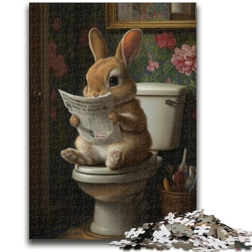 Puzzle für Erwachsene, 1000 Teile, Baby-Häschen auf der Toilette, für Erwachsene ab 14 Jahren, interessante Geschenke zur Stressreduzierung für Freunde und Familie, 50x75cm Puzzle für Erwachsene, 1000 Teile, Baby-Häschen auf der Toilette, für Erwachsene ab 14 Jahren, interessante Geschenke zur Stressreduzierung für Freunde und Familie, 50x75cm von LYXIANY