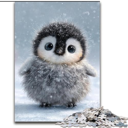 Puzzle für Erwachsene, 1000 Teile, Baby-Pinguin, Elefantenspielzeug, Denkspiel, Geburtstagsgeschenk, Geschenke, Wandkunst, für Kinder ab 14 Jahren (Größe 26x38cm) von LYXIANY