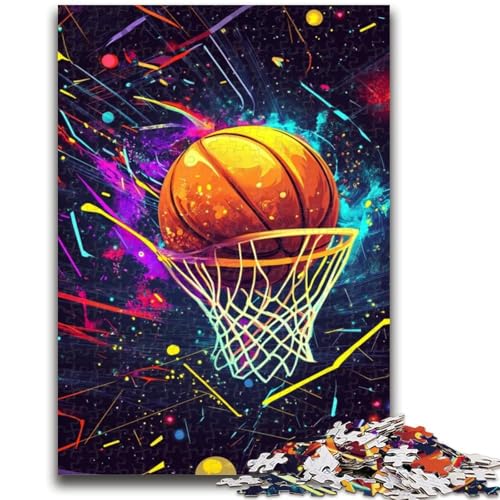 Puzzle für Erwachsene, 1000 Teile, Basketball-Sport, Lernspiel, Herausforderungsspielzeug, ganze Familie, 50x75cm von LYXIANY