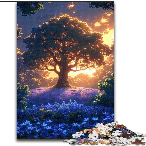 Puzzle für Erwachsene, 1000 Teile, Baum des Lebens, Holzpuzzle, Größe 50x75cm, anspruchsvolles Denkspiel, entspannendes Spielzeug für Teenager von LYXIANY