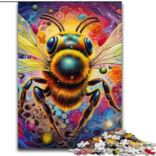 Puzzle für Erwachsene, 1000 Teile, Bienen-Holzpuzzle, 50x75cm, Denkspiel für Teenager und Familieninteraktion Puzzle für Erwachsene, 1000 Teile, Bienen-Holzpuzzle, 50x75cm, Denkspiel für Teenager und Familieninteraktion von LYXIANY