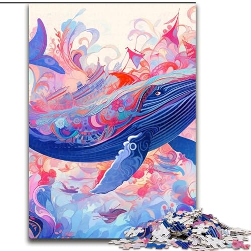 Puzzle für Erwachsene, 1000 Teile, Blauwal-Puzzle für Erwachsene, 26x38cm, Eltern, Partner, Freunde – ab 14 Jahren Puzzle für Erwachsene, 1000 Teile, Blauwal-Puzzle für Erwachsene, 26x38cm, Eltern, Partner, Freunde – ab 14 Jahren von LYXIANY