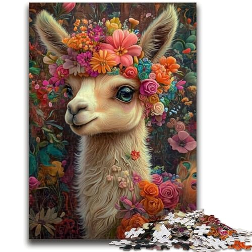 Puzzle für Erwachsene, 1000 Teile, Blumen-Alpaka, für Alter 14+, Quizspiel, Spaß bei Heimaktivitäten, Geburtstagsgeschenk, Reisegeschenke, 50x75cm Puzzle für Erwachsene, 1000 Teile, Blumen-Alpaka, für Alter 14+, Quizspiel, Spaß bei Heimaktivitäten, Geburtstagsgeschenk, Reisegeschenke, 50x75cm von LYXIANY