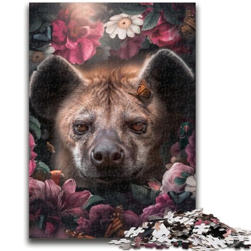 Puzzle für Erwachsene, 1000 Teile, Blumenhyäne, für Lernspiele, Herausforderungsspielzeug, ganze Familie, 26x38cm Puzzle für Erwachsene, 1000 Teile, Blumenhyäne, für Lernspiele, Herausforderungsspielzeug, ganze Familie, 26x38cm von LYXIANY