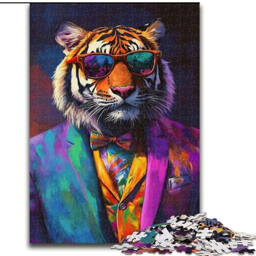 Puzzle für Erwachsene, 1000 Teile, Boss Tiger Puzzle aus Holz, anspruchsvolles Denkspiel für Teenager, Familienspaß, interaktives Spiel, Größe 50x75cm Puzzle für Erwachsene, 1000 Teile, Boss Tiger Puzzle aus Holz, anspruchsvolles Denkspiel für Teenager, Familienspaß, interaktives Spiel, Größe 50x75cm von LYXIANY