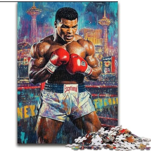 Puzzle für Erwachsene, 1000 Teile, Boxer, aus Karton, perfekte DIY-Kunstdekoration oder Geburtstagsgeschenk, Größe 38x26cm, für interaktives Familienspiel Puzzle für Erwachsene, 1000 Teile, Boxer, aus Karton, perfekte DIY-Kunstdekoration oder Geburtstagsgeschenk, Größe 38x26cm, für interaktives Familienspiel von LYXIANY