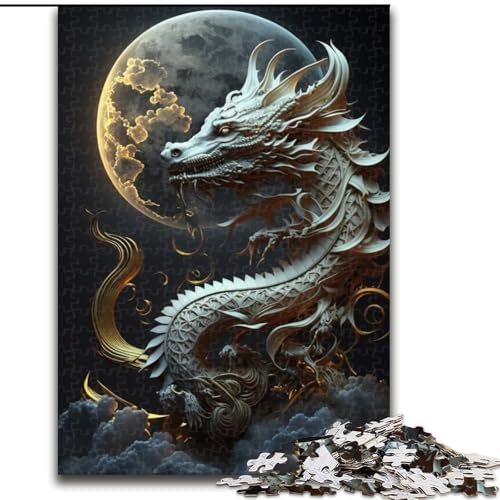 Puzzle für Erwachsene, 1000 Teile, Brave Dragon, für Kinder ab 14 Jahren, geeignet für Paare, Spaß bei Aktivitäten zu Hause, Geburtstagsgeschenk, Reisegeschenk (Größe 50x75cm) von LYXIANY