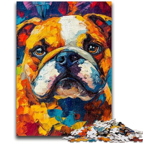 Puzzle für Erwachsene, 1000 Teile, Bulldogge, Familienspaß für die ganze Familie, Kinder ab 14 Jahren, 26x38cm Puzzle für Erwachsene, 1000 Teile, Bulldogge, Familienspaß für die ganze Familie, Kinder ab 14 Jahren, 26x38cm von LYXIANY