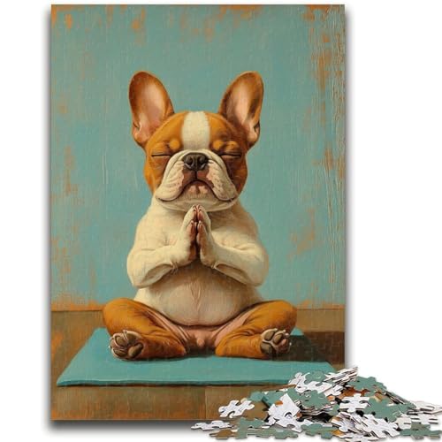 Puzzle für Erwachsene, 1000 Teile, Bulldogge auf Skateboard, anspruchsvoll zu vervollständigen, Aber lustig und humorvoll, Geburtstagsgeschenk, Geschenke, Wandkunst, 26x38cm Puzzle für Erwachsene, 1000 Teile, Bulldogge auf Skateboard, anspruchsvoll zu vervollständigen, Aber lustig und humorvoll, Geburtstagsgeschenk, Geschenke, Wandkunst, 26x38cm von LYXIANY