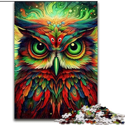Puzzle für Erwachsene, 1000 Teile, Bunte Eulen, Karton, 26x38cm, Denkspiel für Teenager und Familieninteraktion Puzzle für Erwachsene, 1000 Teile, Bunte Eulen, Karton, 26x38cm, Denkspiel für Teenager und Familieninteraktion von LYXIANY