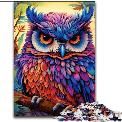 Puzzle für Erwachsene, 1000 Teile, Bunte Eulen-Kunst, Puzzle für Erwachsene, 1000-teiliges Familienaktivitätsspiel für Teenager, DIY-Heimdekor, Denksportaufgabe, Geschenk, 50x75cm Puzzle für Erwachsene, 1000 Teile, Bunte Eulen-Kunst, Puzzle für Erwachsene, 1000-teiliges Familienaktivitätsspiel für Teenager, DIY-Heimdekor, Denksportaufgabe, Geschenk, 50x75cm von LYXIANY