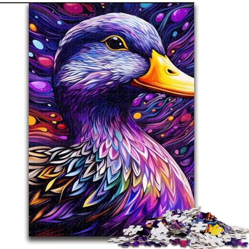 Puzzle für Erwachsene, 1000 Teile, Bunte lila Ente, 1000-teiliges Puzzle, anspruchsvolles Denkspiel für Teenager, Spaß für den Spieleabend mit der Familie, 26x38cm Puzzle für Erwachsene, 1000 Teile, Bunte lila Ente, 1000-teiliges Puzzle, anspruchsvolles Denkspiel für Teenager, Spaß für den Spieleabend mit der Familie, 26x38cm von LYXIANY