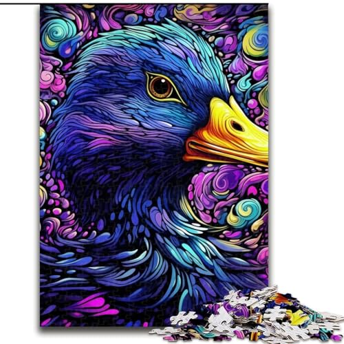 Puzzle für Erwachsene, 1000 Teile, Bunte lila Ente, 1000-teiliges Puzzle, anspruchsvolles Denkspiel für Teenager, Spaß für den Spieleabend mit der Familie, 26x38cm Puzzle für Erwachsene, 1000 Teile, Bunte lila Ente, 1000-teiliges Puzzle, anspruchsvolles Denkspiel für Teenager, Spaß für den Spieleabend mit der Familie, 26x38cm von LYXIANY