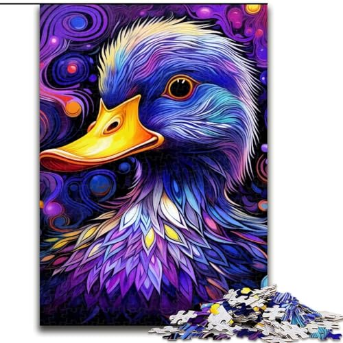 Puzzle für Erwachsene, 1000 Teile, Bunte lila Ente, Puzzle für Erwachsene, 50x75cm, Eltern, Partner, Freunde – ab 14 Jahren Puzzle für Erwachsene, 1000 Teile, Bunte lila Ente, Puzzle für Erwachsene, 50x75cm, Eltern, Partner, Freunde – ab 14 Jahren von LYXIANY