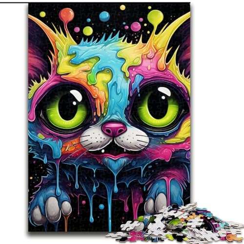 Puzzle für Erwachsene, 1000 Teile, Cartoon-Monster, anspruchsvolle Puzzles, kreatives Familienspiel und Heimdekoration, Teenager, Größe: 38x26cm von LYXIANY