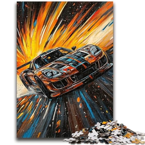 Puzzle für Erwachsene, 1000 Teile, Cooles Sportwagen-Denkspiel, Lernspiel für Geburtstag, Weihnachten, für 14-Jährige, 26x38cm von LYXIANY