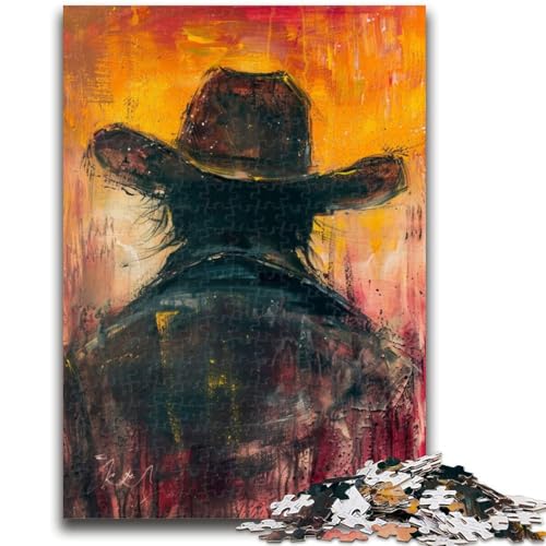 Puzzle für Erwachsene, 1000 Teile, Cowboyhut, Familienspaß, ganze Familie, ab 14 Jahren, 50x75cm von LYXIANY